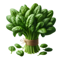 AI generated Spinach png brunch of spinach png spinach brunch png green vegetable png spinach transparent background spinach without background