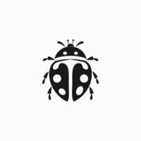 AI generated Ladybug icon. Vector image of red flying insect