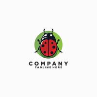 AI generated Ladybug icon. Vector image of red flying insect