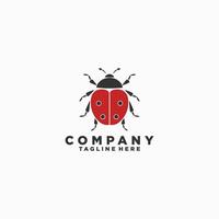 AI generated Ladybug icon. Vector image of red flying insect