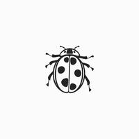 AI generated Ladybug icon. Vector image of red flying insect