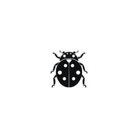 AI generated Ladybug icon. Vector image of red flying insect