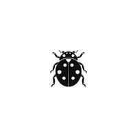 AI generated Ladybug icon. Vector image of red flying insect
