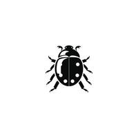 AI generated Ladybug icon. Vector image of red flying insect