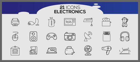 Electronics protection icon set. Internet and mobile device icon set. Simple set of data security-related vector icons.