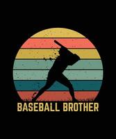 antiguo retro Clásico béisbol diseño para béisbol amante vector