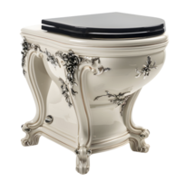 AI generated White lavatory png beautiful toiletry beautiful high commode transparent background