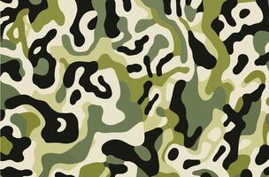 Ejército camuflaje impresión tela, en el estilo de biomórfico abstracción, borde duro color campo, naturalista animal pinturas, oscuro blanco y ligero verde, bajo resolución, grande escala abstracción vector