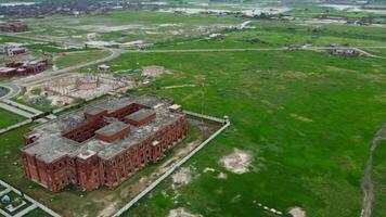 aereo Visualizza di popolazione nel piccolo città shekihupura su 2023-07-09 nel Pakistan. video