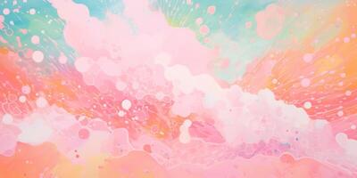 AI generated Abstract colorful vibrant color explosion art background. Experimental, expressive, thought provoking, artistic, painterly pattern texture wallpaper backdrop photo