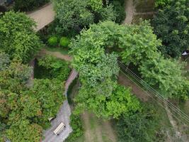 aéreo ver de jiná jardín en 2023-07-17 en lahore Pakistán. foto