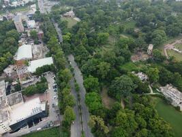 aéreo ver de alto formas en ciudad lahore de Pakistán en 2023-07-17. foto