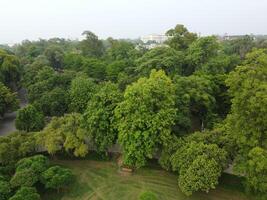 Aerial view of high ways in City Lahore of Pakistan on 2023-07-17. photo