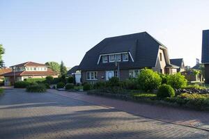 Street view of small town Thuine, Germany. photo