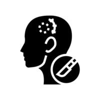 craniotomy surgery glyph icon vector illustration