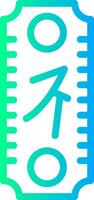 Spring Festival Couplets Linear Gradient Icon vector