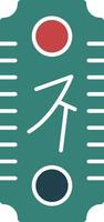 Spring Festival Couplets Glyph Multi Color Icon vector