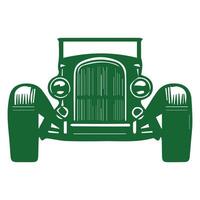 Print  Retro Vintage Car Vector Illustration