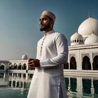AI generated Indian muslim man photo