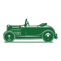 Print  Retro Vintage Car Vector Illustration