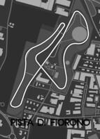 Fiorano circuit, Circuito di Fiorano, Italy map poster art vector