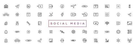 Facebook, twitter, instagram, youtube, snapchat, pinterest, whatsap, linkedin, periscope, vimeo - Collection of popular social media logo. Social media icons. Realistic set vector