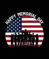 Memorial day t shirt design illustrator vector