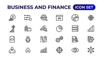 Business and finance icon set. Business and corporation vector icon.Money, investment, teamwork, meeting, partnership, meeting, work success.