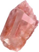 ai generato morganite calcolo, colorato pietra preziosa clipart. png