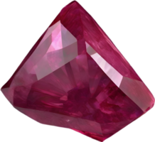 AI generated Ruby stone, colorful gemstone clipart. png