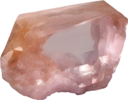 AI generated Morganite stone, colorful gemstone clipart. png