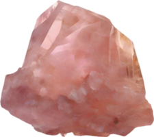 AI generated Morganite stone, colorful gemstone clipart. png