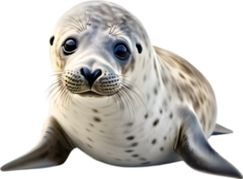 AI generated Watercolor painting of a cute Seal. png