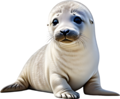 AI generated Watercolor painting of a cute Seal. png