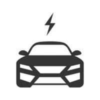 eléctrico coche icono. vector ilustración.