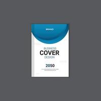 Business brochure book cover design template. vector