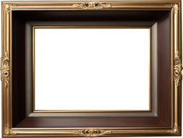 gold photo frame png