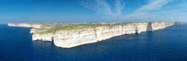 Aerial view of Sanap cliffs. Gozo island, Malta photo