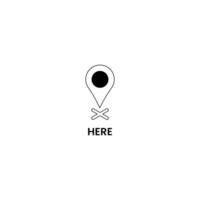 sólido íconos colección.ubicación icono colocar. conteniendo mapa, mapa alfiler, GPS, destino, direcciones, distancia, lugar, navegación y habla a iconos vector
