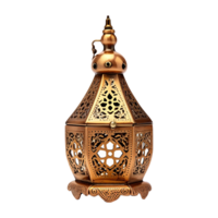 Islamic ramadan kareem lantern on transparent background png