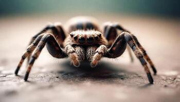 Close up image of Jumping Spider. Created with . photo