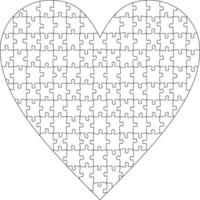 Heart Puzzle files for laser cutting, file for plotter cutting, xtool files, silhouette cameo files vector