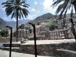 Asir, Saudi Arabia, 12 April 2024 - Beautiful daytime view of Rijal Almaa heritage village in Asir region in Saudi Arabia. photo