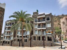 Asir, Saudi Arabia, 12 April 2024 - Beautiful daytime view of Rijal Almaa heritage village in Asir region in Saudi Arabia. photo