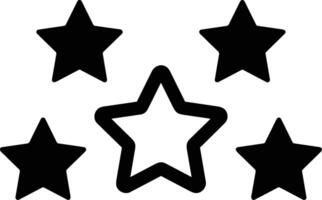 Star icon symbol image for rangking or rating reward vector