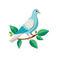 Realistic pigeon-bird concept illustration vector