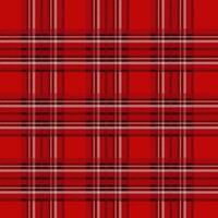 Red Scottish Check soft design for prints. Repeated scottish flannel. Madras fabric. Softness wool patterned tuxtile vector