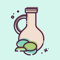 icono aceituna aceite. relacionado a sano comida símbolo. mbe estilo. sencillo diseño ilustración vector