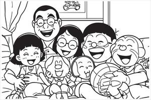 dibujo nobita nobi doraemon gratis diseño vector