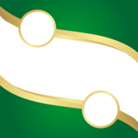 GOLDEN GREEN CURVED ABSTRACT png